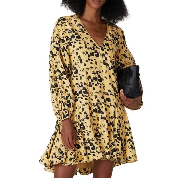 ANINE BING Painterly Leopard Peyton Dress Size XS - Picture 1 of 8